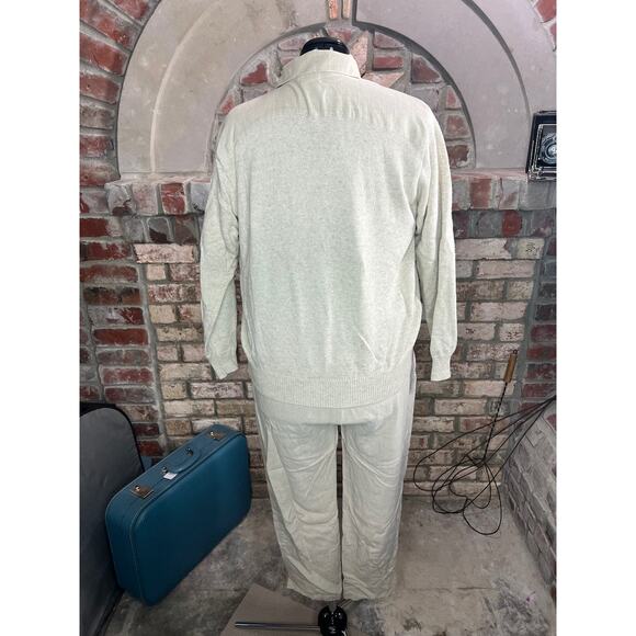 sweater pants set linen blend monochromatic tan - Picture 13 of 16